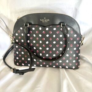 New Authentic Kate Spade Payton Fiesta Dot Medium Dome Satchel